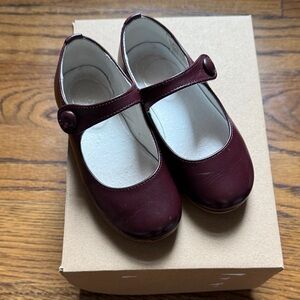 Pepa London Classic Burgundy Mary Jane Kids Shoes size 24 US 8